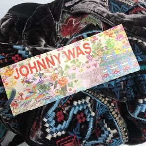 Johnny Was Harlow VELVET TOTE E "Coffee Bean"  NWT